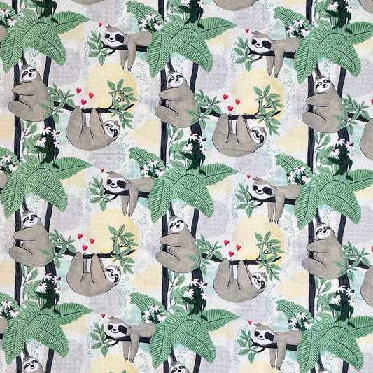 SLOTHS HANGING ON BRANCHES FUN-CD8846 CREAM