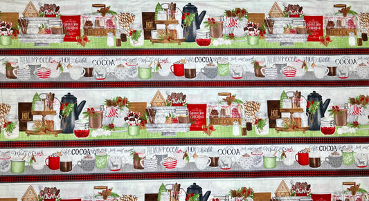 HOT COCOA BAR 27596-197 REPEATING STRIPES BORDER