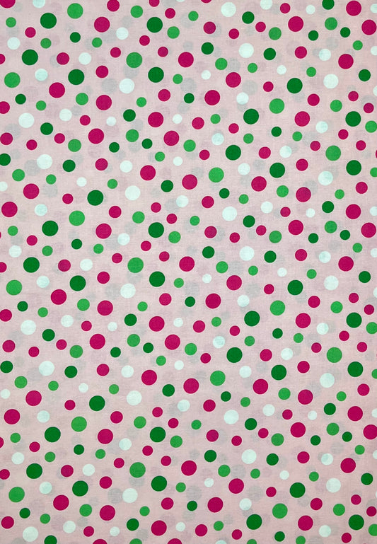 CRAZY FOR DOTS PINK & GREEN 8172-2