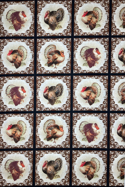 TURKEY TIME 13102-70 SQUARES