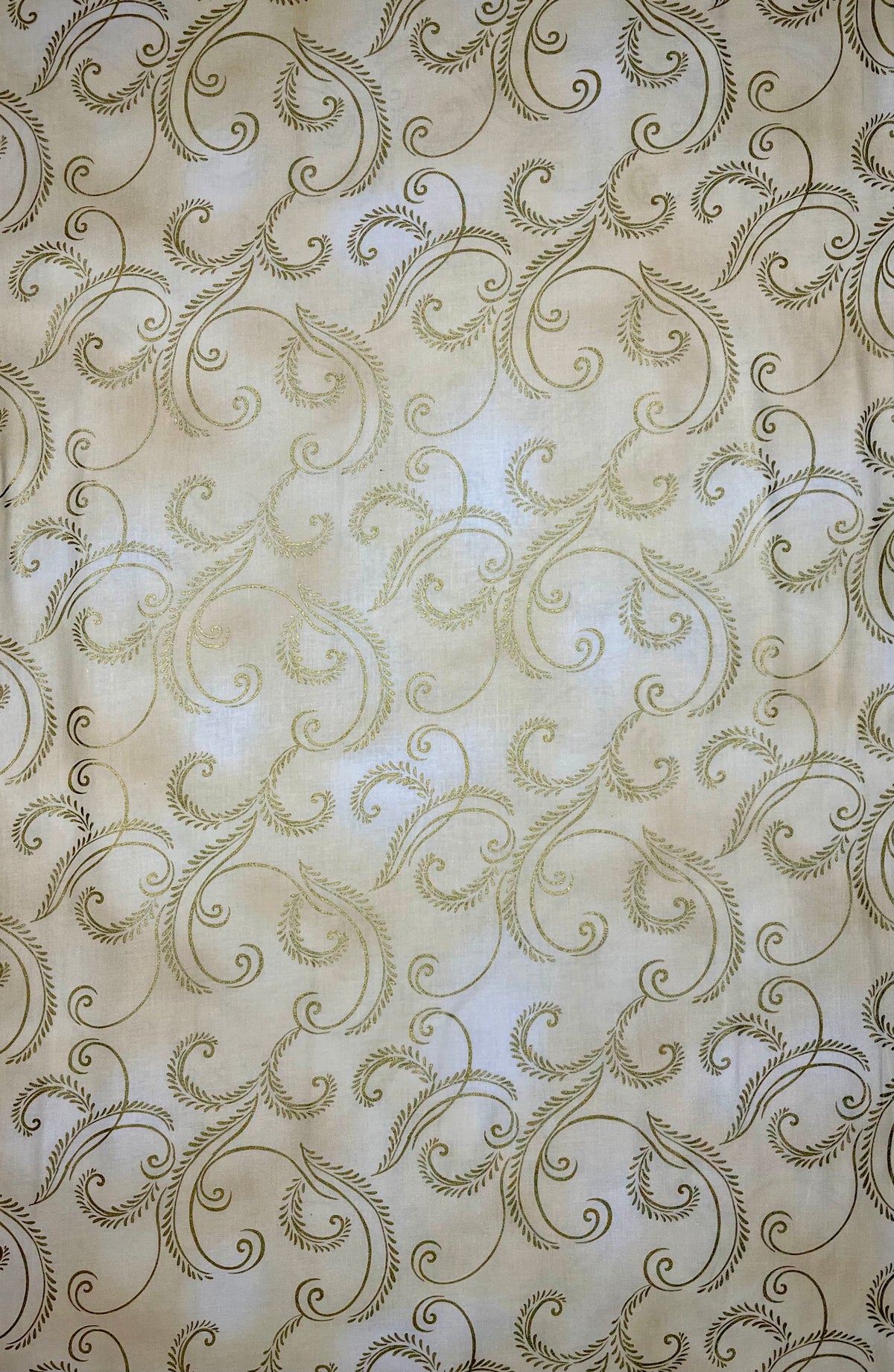 AUTUMN SPLENDOR 8419M METALLIC GOLD SWIRLS