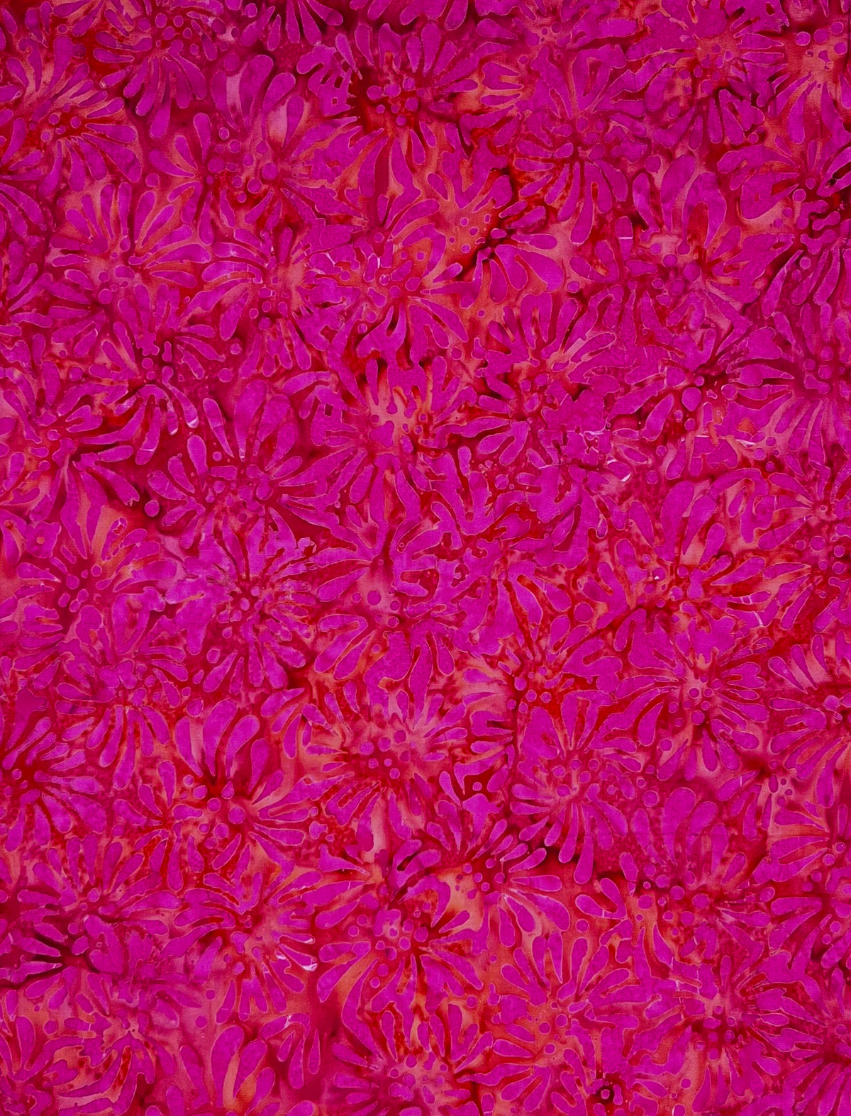 K105-B1 HOT PINK BLOOMING FLOWERS BATIK