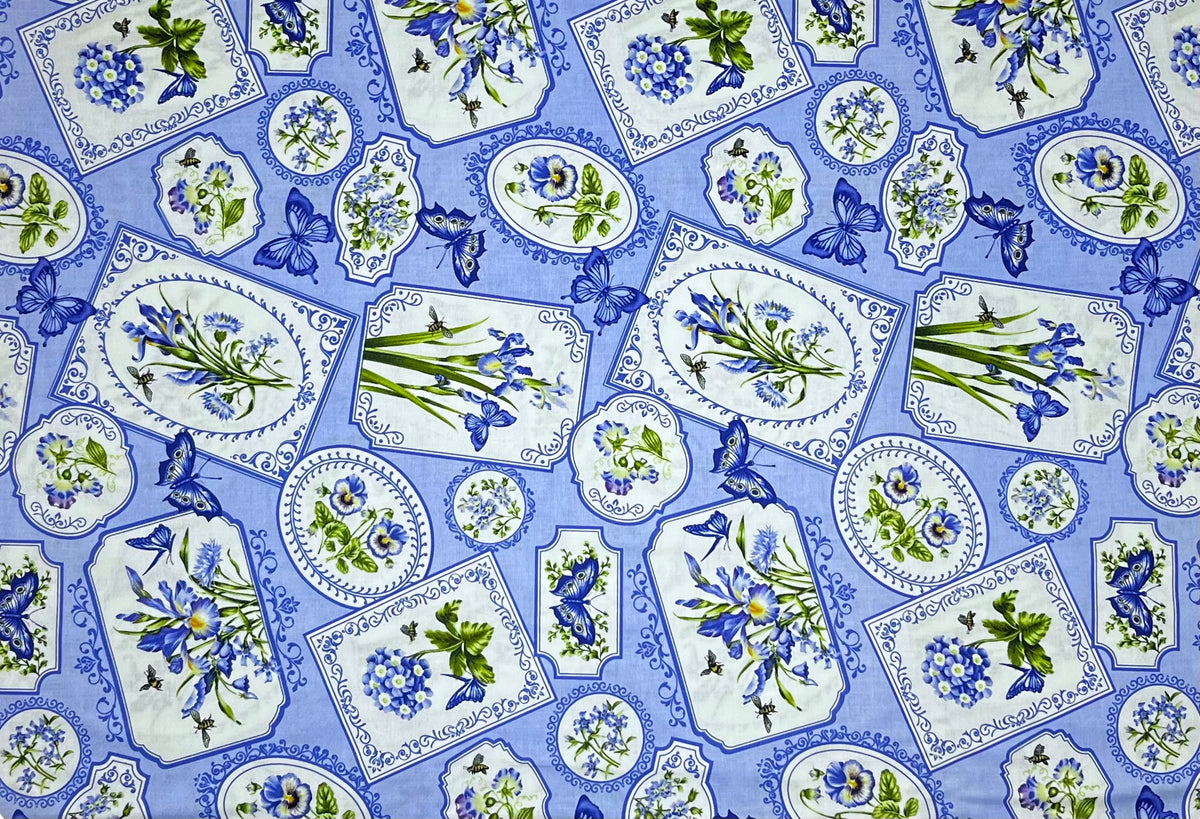 BOTANICAL BLUES 20457-42 FRAMES