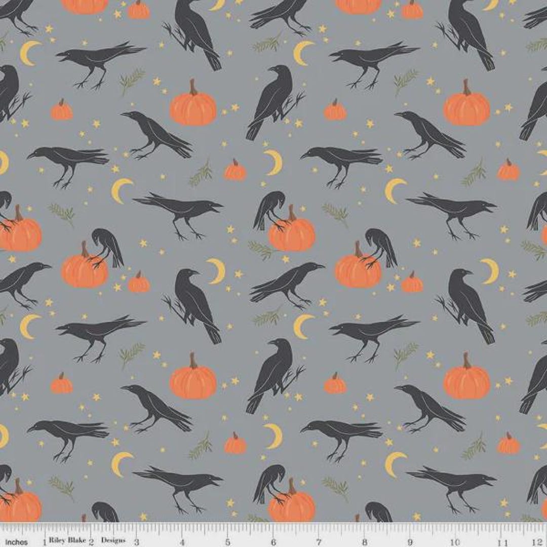 SOPHISITICATED HALLOWEEN C14621 PUMPKINS & RAVENS