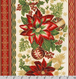 HOLIDAY FLOURISH 11 WIDE 17343-223 GOLD TABLE CLOTH