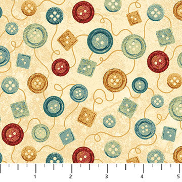 39358-11 CREAM A STITCH IN TIME