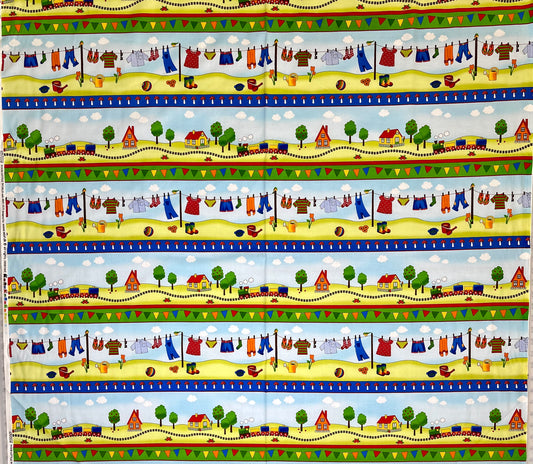 YOUR LITTLE WORLD 4507-380 BLOCKS BORDER PRINT