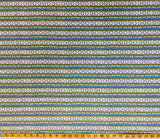 TANGIER BLUE & GREEN X STRIPE