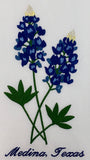 BLUE BONNET DUO EMBROIDERED TEA TOWEL