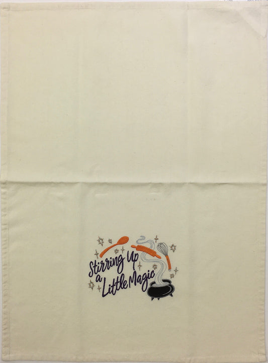 A LITTLE KITCHEN MAGIC TEA TOWEL