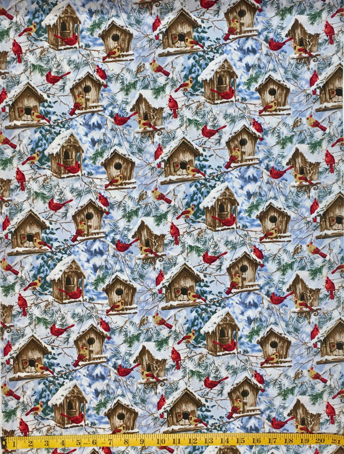 C5127 CARDINALS & BIRDHOUSES