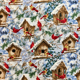 C5127 CARDINALS & BIRDHOUSES