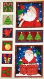 BELIEVE 6237P-87 SANTA BLOCKS PANEL