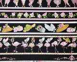 692-331 FLAMINGO BORDER PRINT