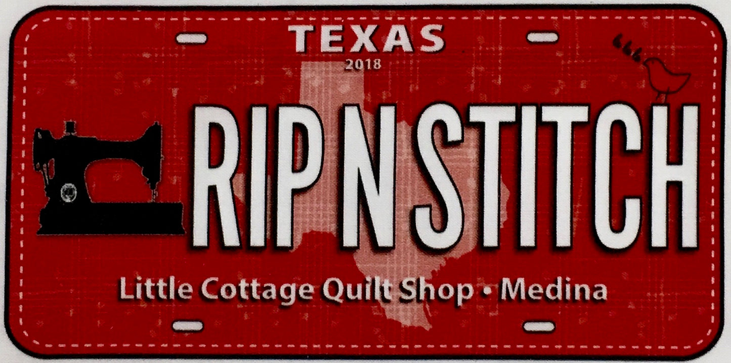 2018 ROW BY ROW FABRIC PLATE