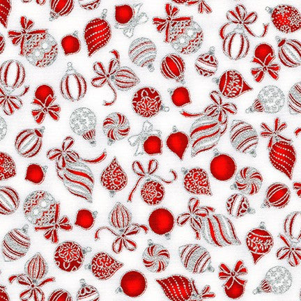 HOLIDAY CHARMS SRKM 19948-93 SCARLET ORNAMENTS