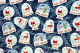 DIGITAL CUDDLE SNOW GLOBES NAVY