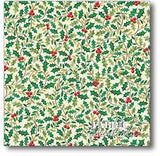 TRADITIONAL METALLIC CHRISTMAS 1792-1-HOLLY