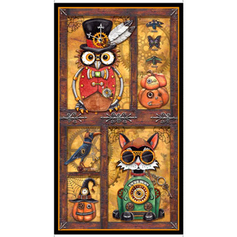 STEAMPUNK HALLOWEEN PANEL 27769 S