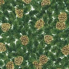 HOLIDAY FLOURISH 13 19253-15 IVORY PINE AND CONES