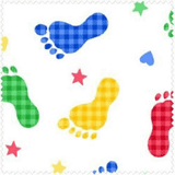 COMFY FLANNEL 9307-78 RAINBOW FOOTPRINT