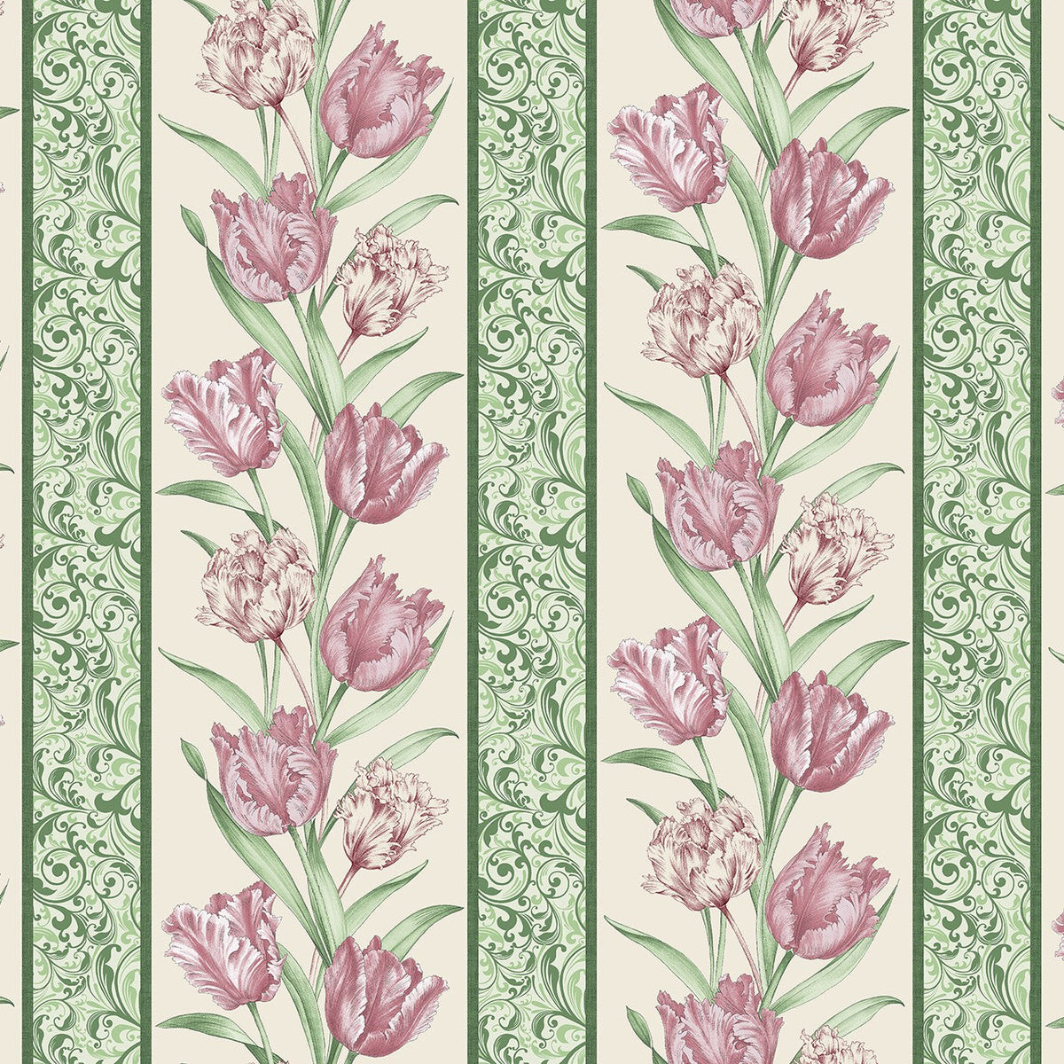 EVELYN'S ETCHED TULIPS 13133-07 STRIPES