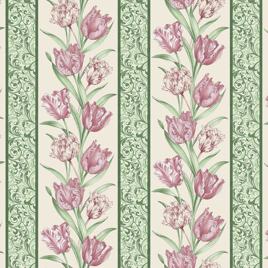 EVELYN'S ETCHED TULIPS 13133-07 STRIPES