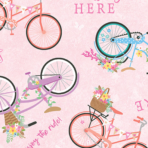 ENJOY THE RIDE PINK BICYCLES