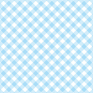 ENJOY THE RIDE BLUE GINGHAM