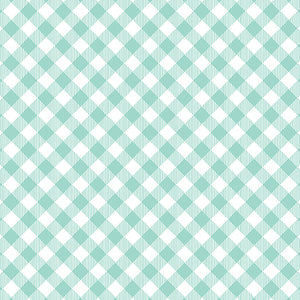 ENJOY THE RIDE AQUA GINGHAM