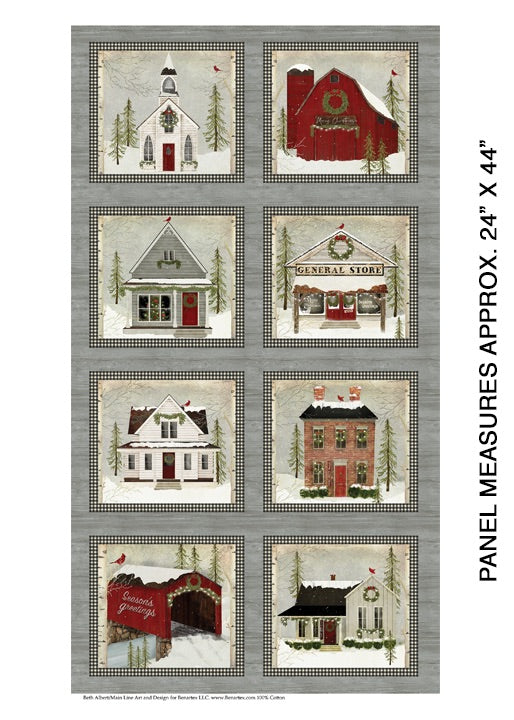SNOW VILLAGE PANEL