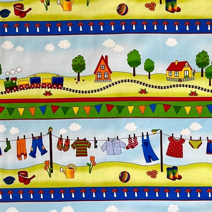 YOUR LITTLE WORLD 4507-380 BLOCKS BORDER PRINT