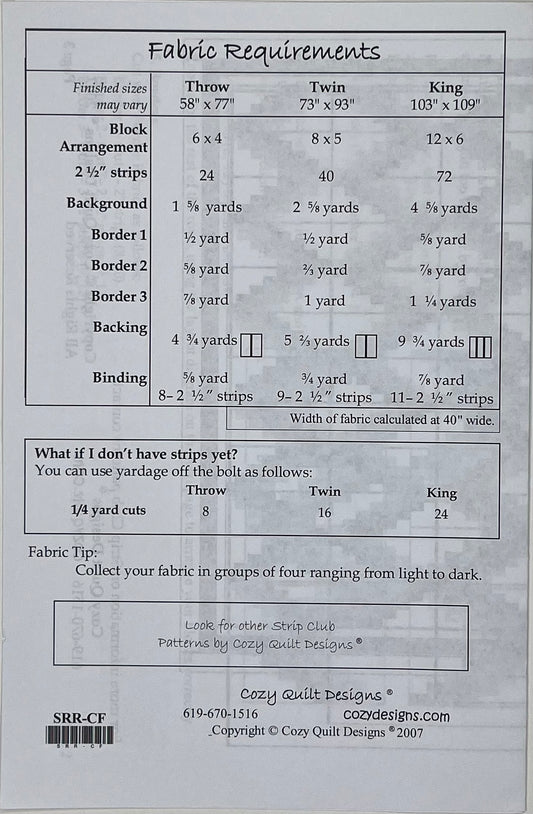 "COLOR FALLS" QUILT PATTERN