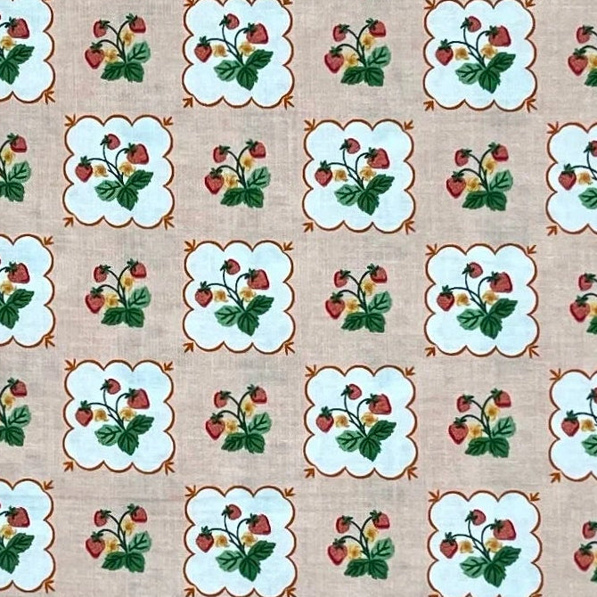 SUMMER STRAWBERRY PICNIC 30'S PRINT