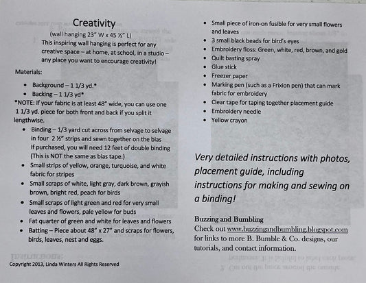 CREATIVITY PATTERN