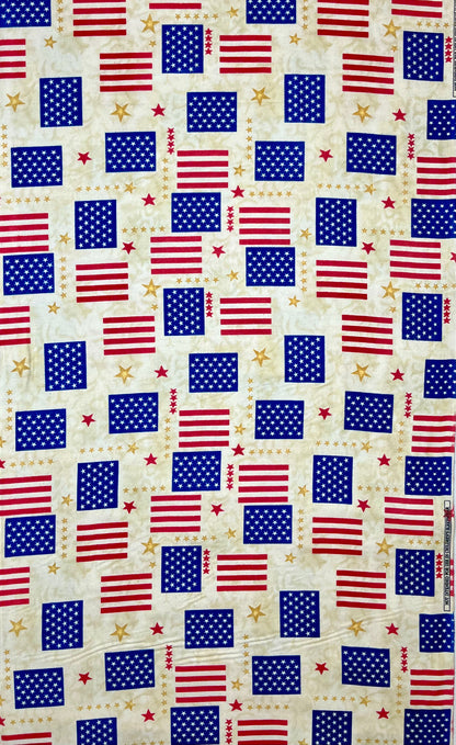 0488-33 FLANNEL STARS N STRIPES
