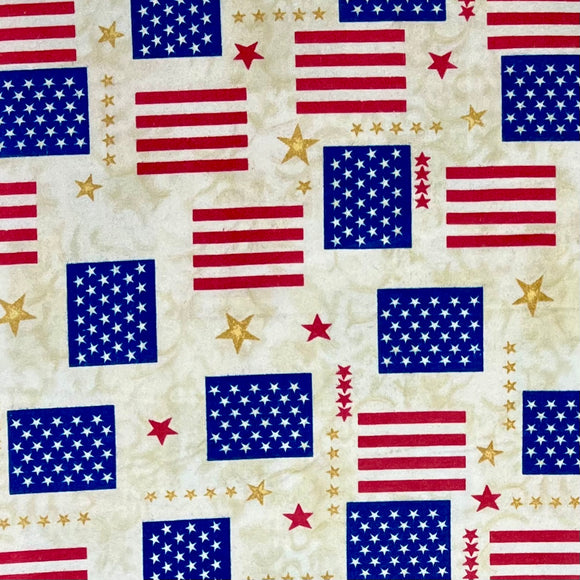 0488-33 FLANNEL STARS N STRIPES