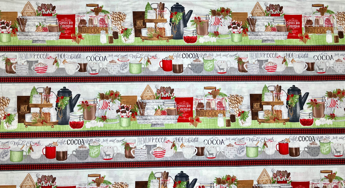 HOT COCOA BAR 27596-197 REPEATING STRIPES BORDER