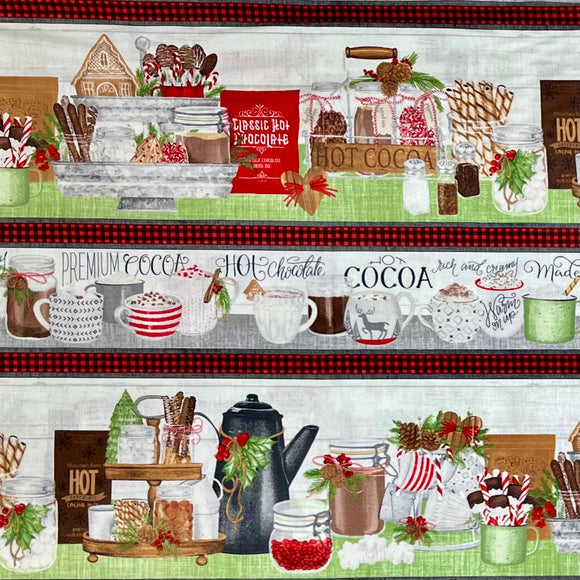 HOT COCOA BAR 27596-197 REPEATING STRIPES BORDER