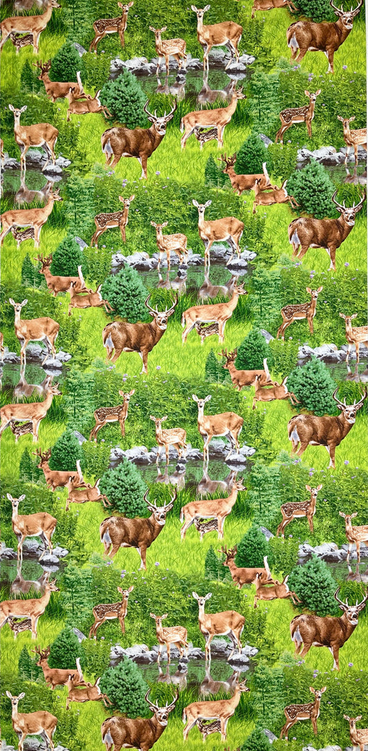 NORTH AMERICAN WILDLIFE DEER 213 GREEN