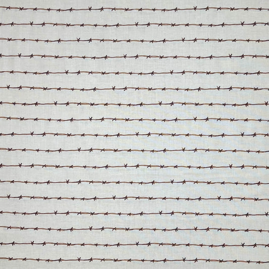 RIDE THE RANGE BARB WIRE C12743 CREAM