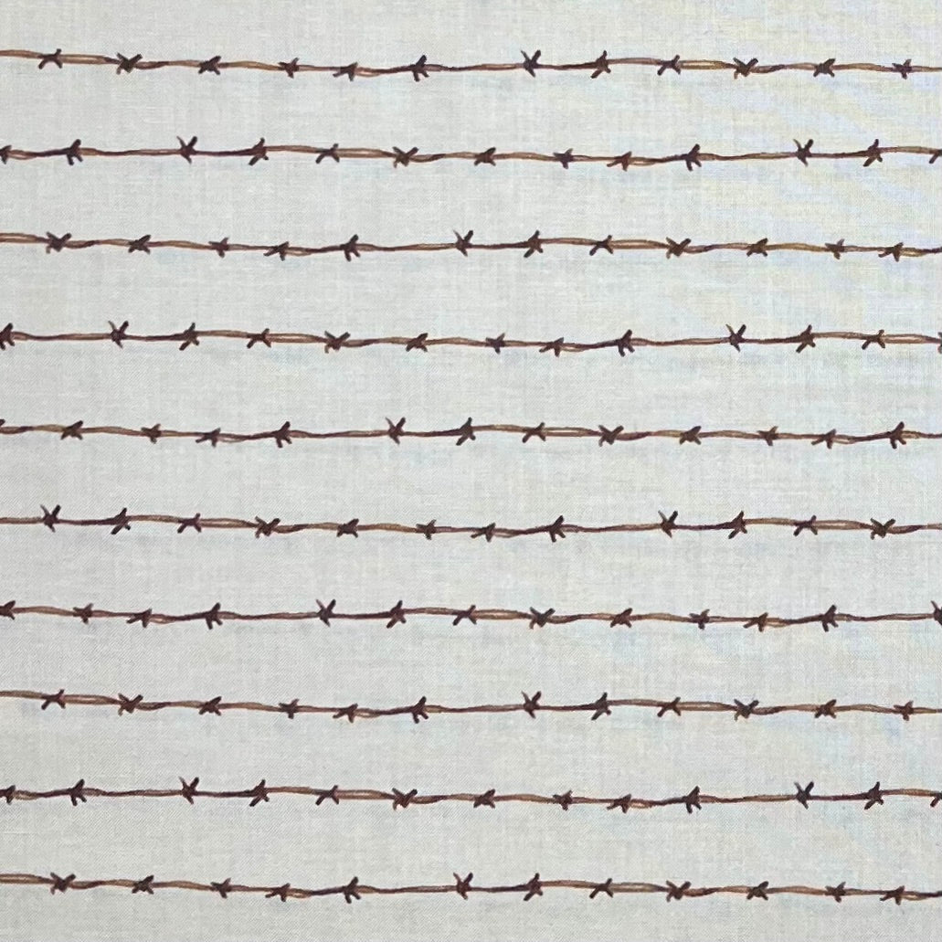 RIDE THE RANGE BARB WIRE C12743 CREAM