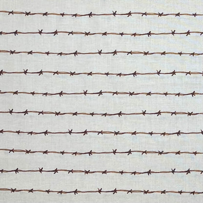 RIDE THE RANGE BARB WIRE C12743 CREAM