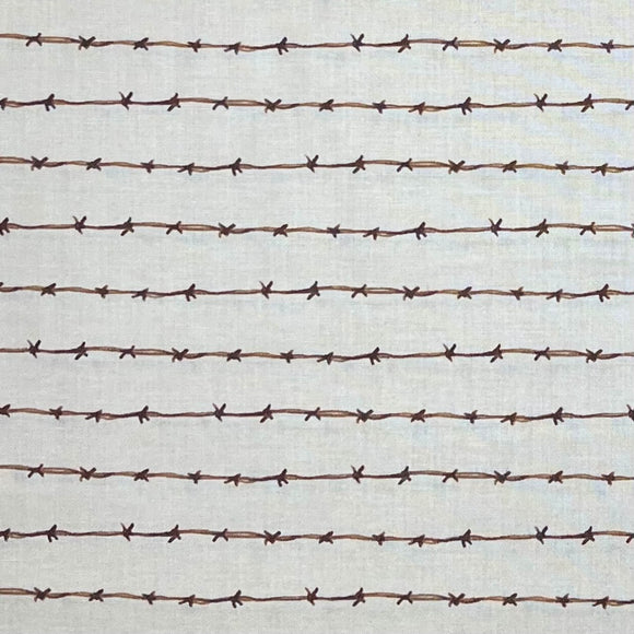 RIDE THE RANGE BARB WIRE C12743 CREAM