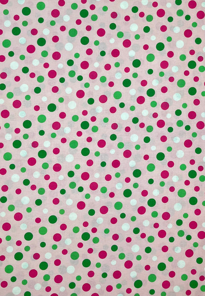 CRAZY FOR DOTS PINK & GREEN 8172-2