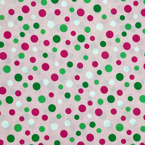 CRAZY FOR DOTS PINK & GREEN 8172-2