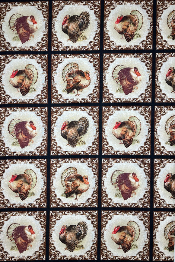 TURKEY TIME 13102-70 SQUARES