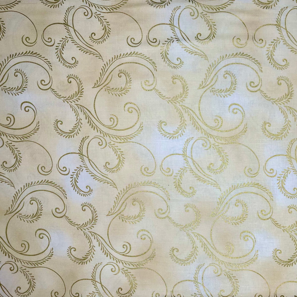 AUTUMN SPLENDOR 8419M METALLIC GOLD SWIRLS