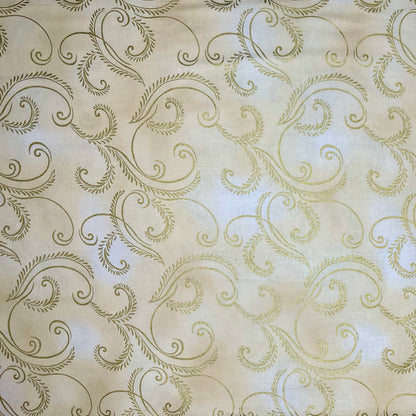 AUTUMN SPLENDOR 8419M METALLIC GOLD SWIRLS