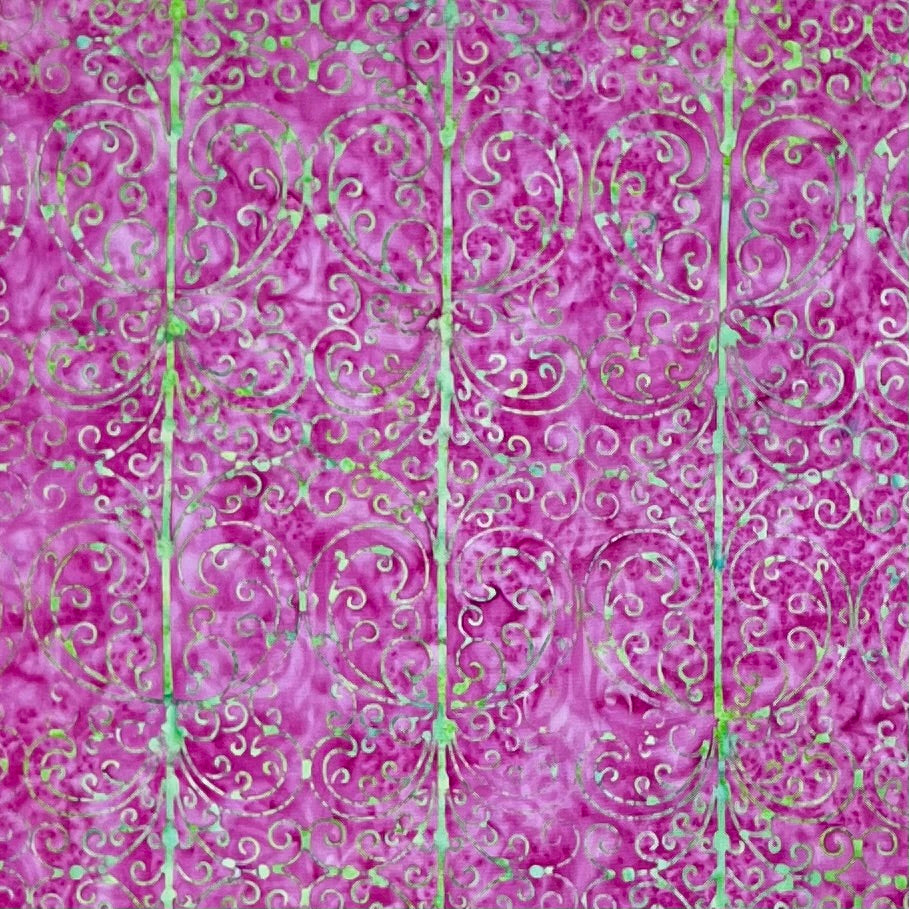 GARDEN PARTY GAZEBO 4210-416 CHERRY LIME BATIK